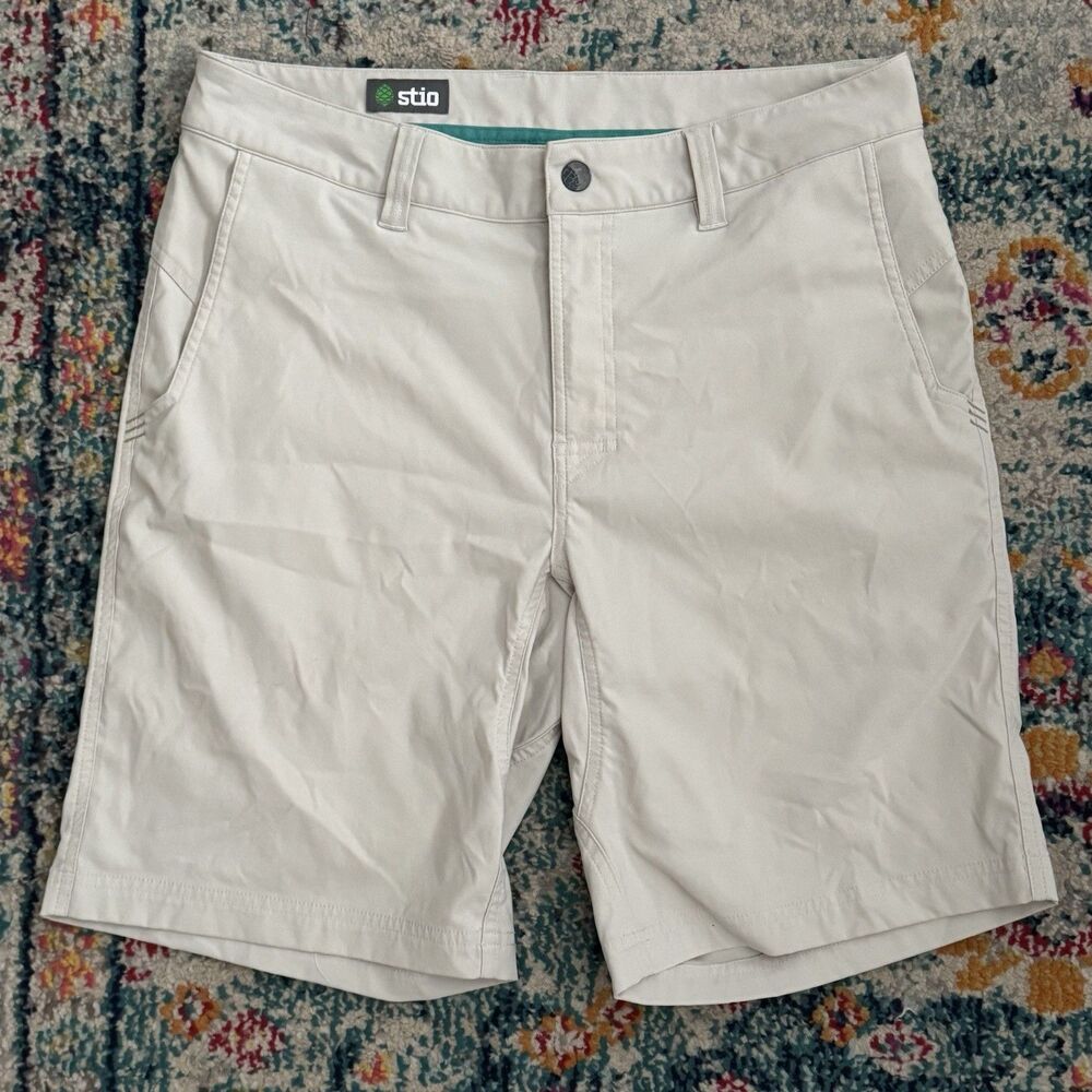 Stio Coburn Shorts Stretch Performance Hiking Tan Outdoors Trail Men’s 33